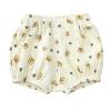 MYGBCPJS Toddler Girls Boys 3 Pack Cotton Linen Shorts Elastic Waist Baby Kids Cute Floral Printed Short Bloomers Bottoms view 4