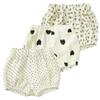 MYGBCPJS Toddler Girls Boys 3 Pack Cotton Linen Shorts Elastic Waist Baby Kids Cute Floral Printed Short Bloomers Bottoms view 1