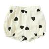 MYGBCPJS Toddler Girls Boys 3 Pack Cotton Linen Shorts Elastic Waist Baby Kids Cute Floral Printed Short Bloomers Bottoms view 3