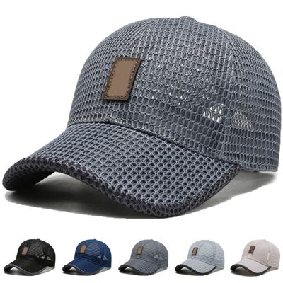 Summer Outdoor Casual Baseball Cap, Wessiny Summer Breathable Lightweight Baseball Cap Mesh Hat Baseball Hats for Men Women (Dark Gray)