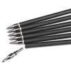 AMEYXGS 12 Pcs Archery Hunting Arrows Mix Carbon 30 Inch Flu Flu Arrows Spine 500 Target Practice Arrows with 4 Turkey Feather Replaceable Arrowhead for Outdoor Hunting (Black&Red) view 3