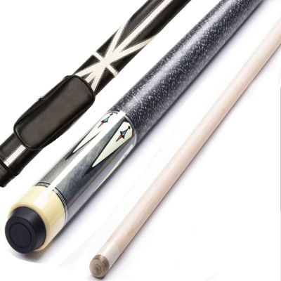 Pool Cue Billiard Cue Stick 57-in 18-21 Oz Modern Pool Cue with Stainless Steel Joint 1/2 Jointed Snooker Cue with 12.75Mm Tip sxysdkjco 2300512(Color:B,Size:12.75mm Tip)