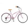 ACEGER 24 26 Inch Women Beach Cruiser Bike, Single Speed and 7 Speed, Adult Hybrid Bike Commuter Bicycle, Hi-Ten Steel Frame with Adjustable Handlebar and Saddle, Multiple Colors view 2