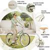 ACEGER 24 26 Inch Women Beach Cruiser Bike, Single Speed and 7 Speed, Adult Hybrid Bike Commuter Bicycle, Hi-Ten Steel Frame with Adjustable Handlebar and Saddle, Multiple Colors view 3
