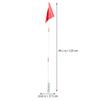 2 Sets high visibility bike flag bicycle visibility flags bicycle flagpole for electric bikes Golf carts Bicycle Flags view 2