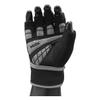 MRX BOXING & FITNESS Workout Gloves Mens Wrist Support Lifting Male Gym | Accessories for Men Weight Fingerless Exercise Powerlifting, Black Grey 2627, XXL (2627-GRY-XXL) view 4