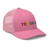 RIVEMUG Tequila Premium Trucker Hat Mid Crown Curved Bill Snapback Adjustable Cap Pink view 4