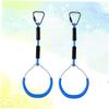 Homoyoyo 2pcs Children Workout Rings Gym bar Swing Muscle Strength Ring Kids Playground Rings Pull up Ring Indoor Swing Ring Strength Training Ring bar kit Doorway Fitness Cross view 2