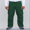 Cherokee Scrub Set for Men and Women from, Traditional Fit V-Neck Top 4777 with Natural Rise Drawstring Cargo Pant 4100, Hunter Green- L Top/XL Short Pant view 3