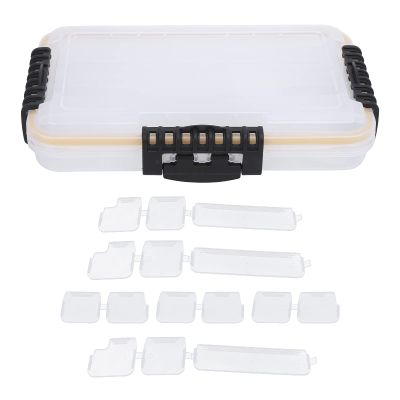 Pilipane Fishing Tackle Box, Fishing Tackle Tray Box, Luya Box for Long-Lasting Sturdy DoubleLayer Storage Design Fishing Tool Accessories for Fish Sports, Plastic Storage Lunch Box