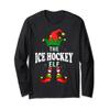 Xmas Ice hockey Elf Family Matching Christmas Pajama Long Sleeve T-Shirt view 1
