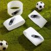 Patelai 4 Pcs Lace Bands Soccer Cleat Lace Cover Sports Shoe Band Protector Youth Adult for Soccer and Football Cleats (Kids,White) view 4