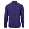 Cutter & Buck Men's Purple Minnesota Vikings Helmet Adapt Eco Knit Hybrid Recycled Full-Zip Jacket view 3