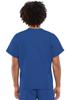 Cherokee Scrub Set for Men and Women from, Traditional Fit V-Neck Top 4777 with Natural Rise Drawstring Cargo Pant 4100, Royal- S Top/M Pant view 4