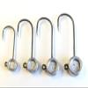 50 Unpainted Pill Jig Head Crappie Free Style Finesse Fishing Xtra Strong Hook 1/4oz view 1