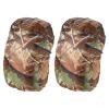PATIKIL 45-55L Waterproof Rucksack Cover, 2 Pack Non-Slip Backpack Rain Cover for Travel, Hiking, Camping, Climbing, L, Leaf Camo view 1