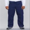 Cherokee Scrub Set for Men and Women from, Traditional Fit V-Neck Top 4777 with Natural Rise Drawstring Cargo Pant 4100, Navy- L Top/XL Short Pant view 3