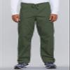 Cherokee Scrub Set for Men and Women from, Traditional Fit V-Neck Top 4777 with Natural Rise Drawstring Cargo Pant 4100, Olive- L Top/M Pant view 3