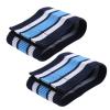 SUNGOOYUE Cycling Ankle Bands, Elastic Oxford Cloth Riding Leg Strap Pants Bind Safety Band for Outdoor Cycling view 1