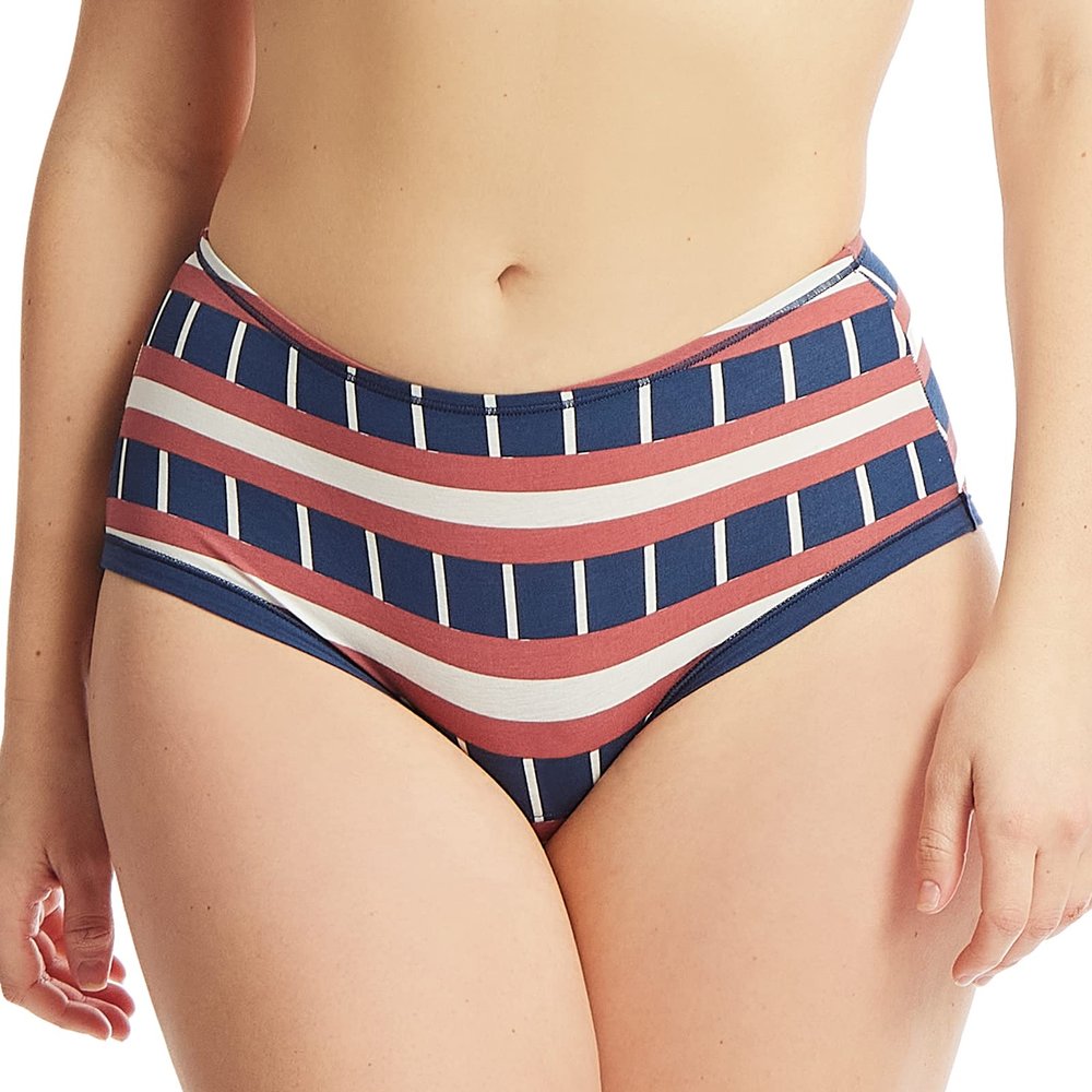 hanky panky Play Printed Cotton Boyshort (PR721284),XS/S,Bateau