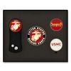 PinMart's Officially Licensed Marine Corps Golf Essentials Gift Set, Divot Tool, Hat Clip, Magnetic Ball Markers, Large Golf Ball Marker with Presentation Box - Gifts and Accessories view 1