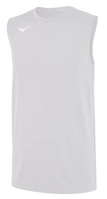 Mizuno Men's Sleeveless Volleyball Jersey |US Mens Extra Small (XS) | White