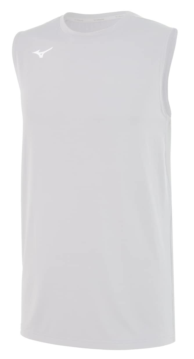 Mizuno Men's Sleeveless Volleyball Jersey |US Mens Extra Small (XS) | White