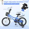 BABY JOY Kids Bike, 18 Inch Children Bikes for Boys Girls Age 4-8 Years w/Training Wheels, Handbrake, Coaster Brake & Removable Basket, Kids Bicycle of Multiple Colors view 2