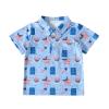 Primary Color Shirt Toddler Boys Girls Short Sleeve Independence Day 4 of July Kids Tops T Shirt with Pocket Pack Set (Blue, 2-3 Years) view 1