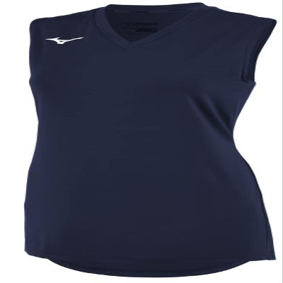 Mizuno Youth Girl's Sleeveless V-Neck Volleyball Jersey | Navy | Youth - Girls | Large (L)
