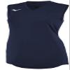 Mizuno Youth Girl's Sleeveless V-Neck Volleyball Jersey | Navy | Youth - Girls | Large (L) view 1