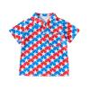 Primary Color Shirt Toddler Boys Girls Short Sleeve Independence Day 4 of July Kids Tops T Shirt with Pocket Pack Set (Red, 2-3 Years) view 1