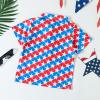 Primary Color Shirt Toddler Boys Girls Short Sleeve Independence Day 4 of July Kids Tops T Shirt with Pocket Pack Set (Red, 2-3 Years) view 4