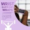 Wrist Wrap for Weightlifting, Wrist Support for Powerlifting Competition, Strength Training and Bodybuilding - Premium Wrist Wraps for Men & Women - Gym Wrist Protection Wraps for Everyday Use - Purple Boba view 2