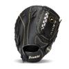 Franklin Sports Field Master First Baseman's Mitt - Adult + Youth Mitt - 12.5 Inch - Right Hand Throw - Men's + Women's - Black/Gold view 1