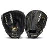 Franklin Sports Field Master First Baseman's Mitt - Adult + Youth Mitt - 12.5 Inch - Right Hand Throw - Men's + Women's - Black/Gold view 2