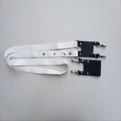 2 Pcs Knight Templar Sword Sling and Belt Holder Scabbard Silver Hardware