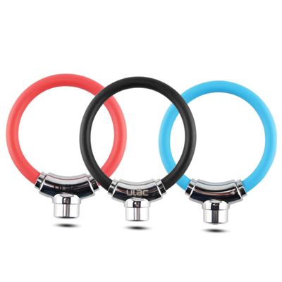 BESPORTBLE Heavy Duty Motorcycle Wheel Lock Combination Bike Lock, Blue, Key Lock, 20 in