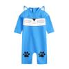 Boys, Girls Swimsuit short Sleeve One Piece Cartoon Swimsuit Rash Guard Swimwear Blue 7-8 years view 1