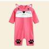 Boys, Girls Swimsuit short Sleeve One Piece Cartoon Swimsuit Rash Guard Swimwear Blue 7-8 years view 3