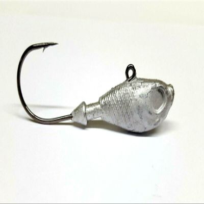 10 Unpainted Ultra Minnow Jig Head Striper Fluke Walleye Lure Ultra Point Hook 8oz