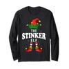 Xmas Stinker Elf Family Matching Christmas Pajama Long Sleeve T-Shirt view 1