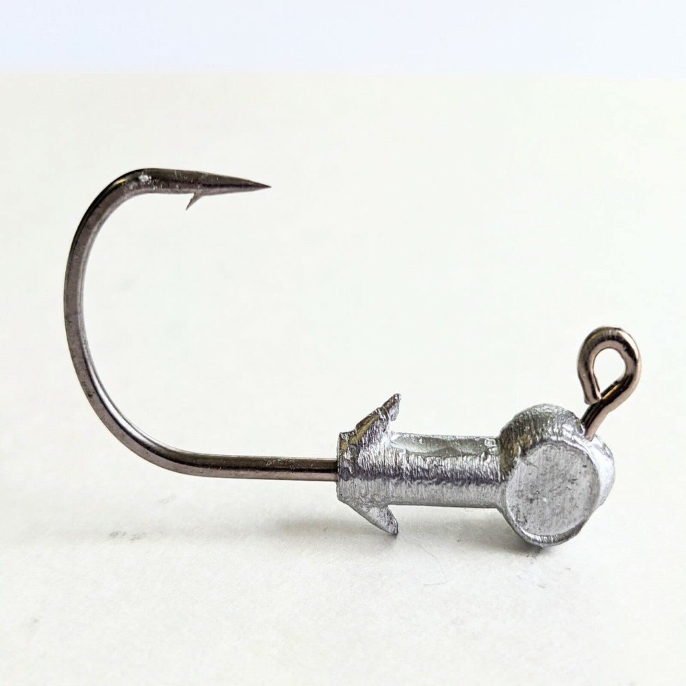 10 Unpainted Wide Eye Jig Head Crappie Trout Saltwater Lure Ultra Point Hook 3/8oz