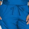 Landau Scrub Zone Unisex Relaxed Fit 2-Pocket Drawstring Cargo Scrub Pants 85221 Grape PLG view 4