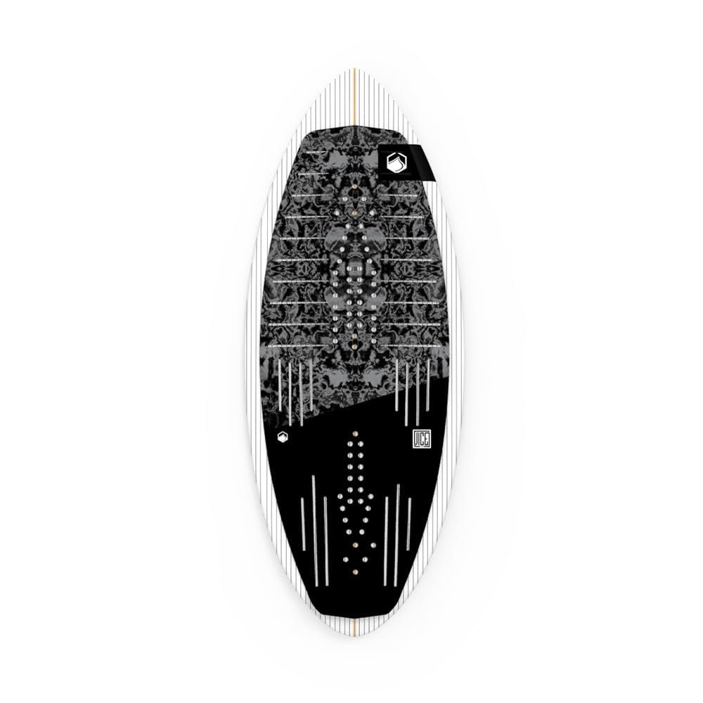 Liquid Force Vice Wakesurf Board  2024 Model, Reinforced Carbon Deck, Skim Style for Intermediate/Advanced Skill Levels