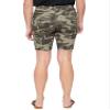 Royalty For Me Women's Petite Elastic Bermuda with Fray Hem, Muted Green Camo, PM view 3