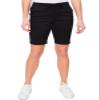 Royalty For Me Women's Petite Elastic Bermuda with Fray Hem, Black, PS view 1