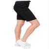 Royalty For Me Women's Petite Elastic Bermuda with Fray Hem, Black, PS view 2