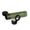 VSSL Insulated Flask, 8 oz Double-Walled Vacuum Sealed Stainless Steel, Leak-Proof Drinking Cap, Split Flip Carabiner for Easy Attachment, Predator Green view 3