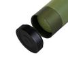VSSL Insulated Flask, 8 oz Double-Walled Vacuum Sealed Stainless Steel, Leak-Proof Drinking Cap, Split Flip Carabiner for Easy Attachment, Predator Green view 4
